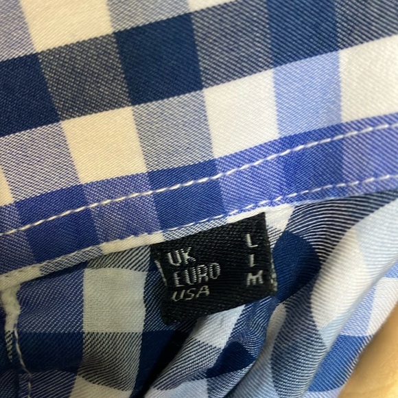 Barbour Navy and White Plaid Men's Shirt - Picture 3 of 6